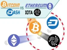 BITCOIN versus ETHEREUM DASH IOTA