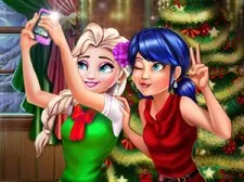 Lieveheersbeestje en Elsa Kerstselfie